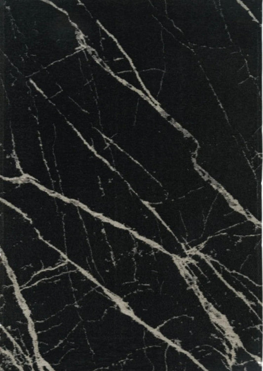 Close-up of black marble with veins