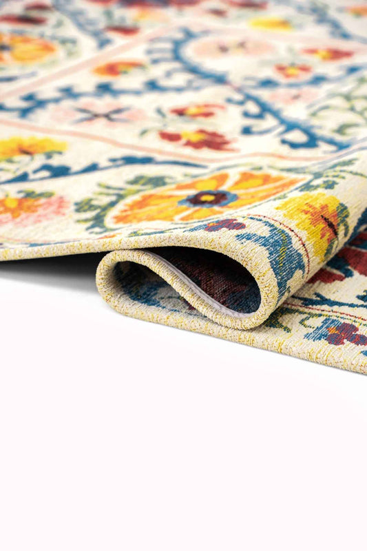 Louis De Poortere Suzani Rug Floral Design