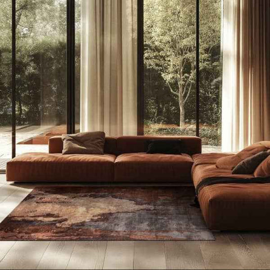 Alsana - Purple Design Handmade Rug