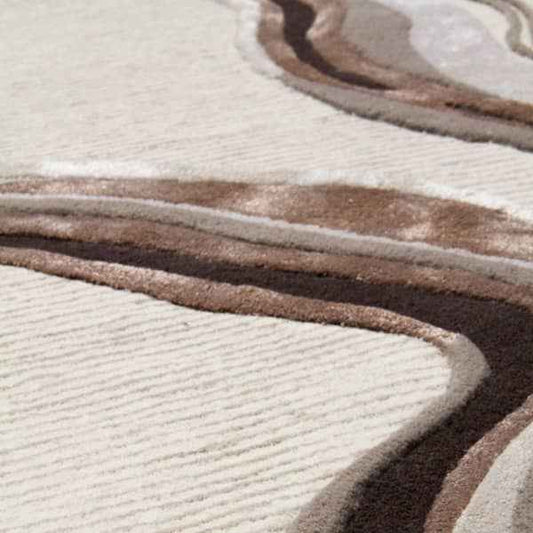 Lava Beige Handmade Rug - London Luxury Rugs Online