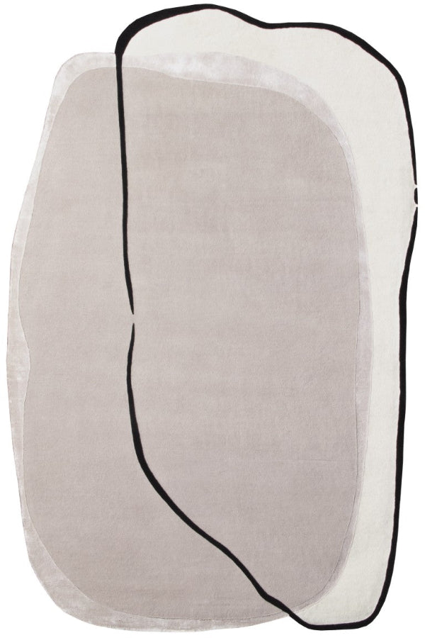 Rectangular white filter with black border on a white background