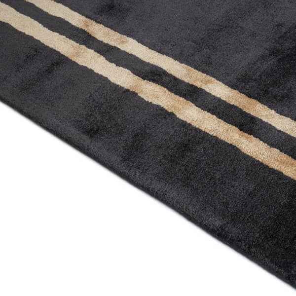 Imperial Black Handmade Rug - London Luxury Rugs Online