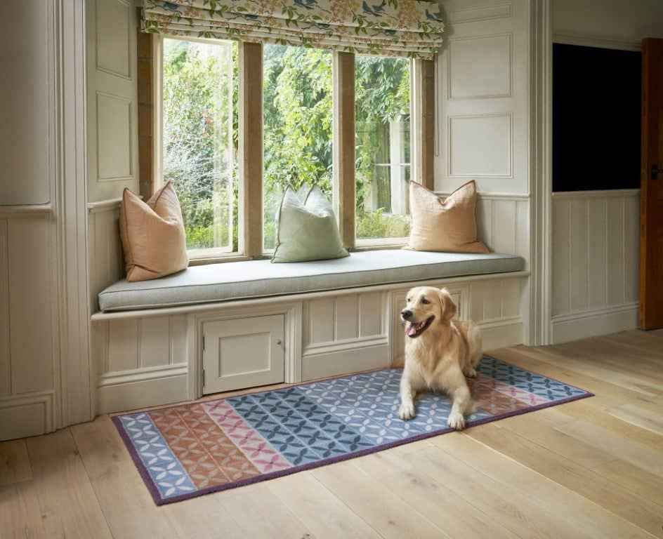 Flower Fields Design Indoor Mat - London Luxury Rugs Online