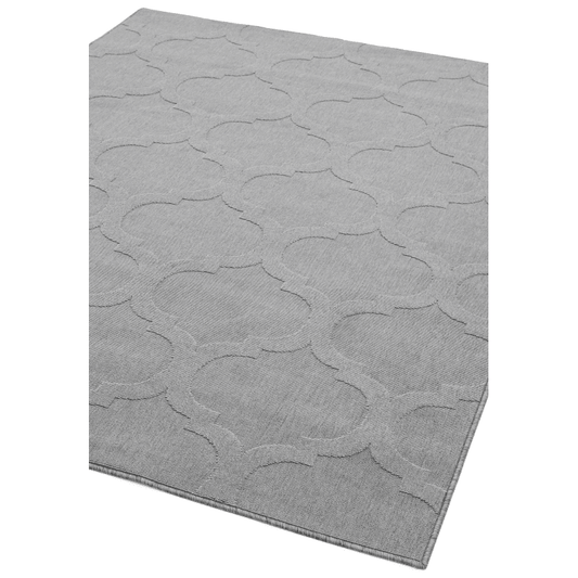 Antibes Grey Trellis Luxury Rug By Asiatic