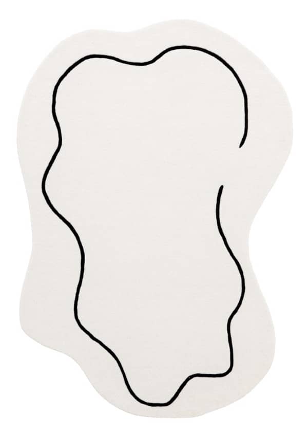 Loop Ivory Handmade Wool Rug - London Luxury Rugs Online