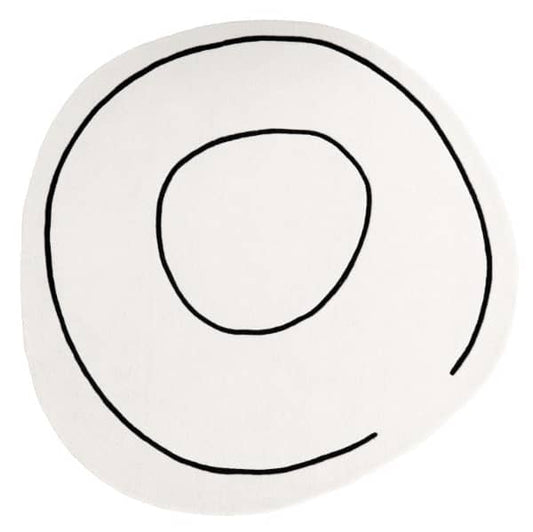 Loop Ivory Handmade Wool Rug - London Luxury Rugs Online