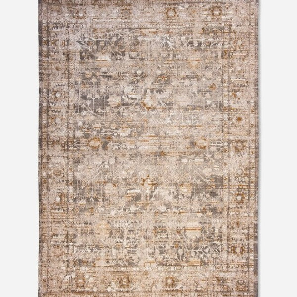 Louis De Poortere Ushak rug luxury design with intricate patterns in neutral and earthy tones