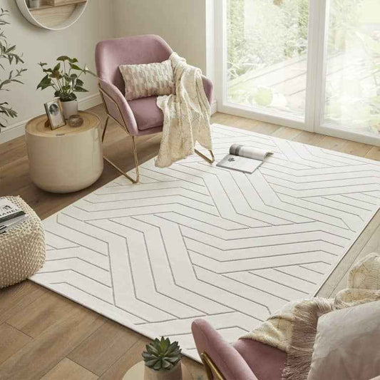 Maze Geometric Sculpted Design Rugs