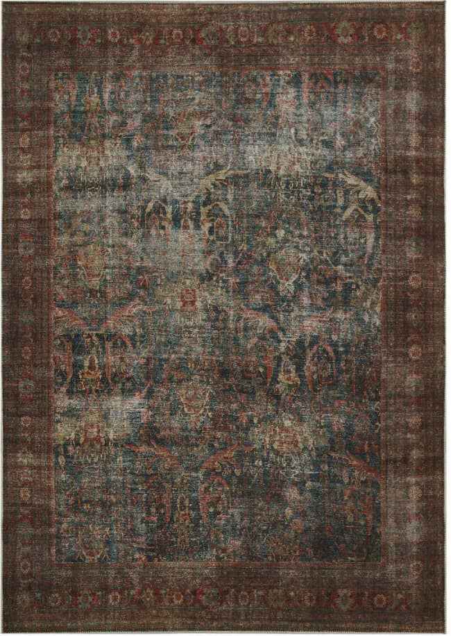 Petra Wine Easy Clean Rug - London Luxury Rugs Online