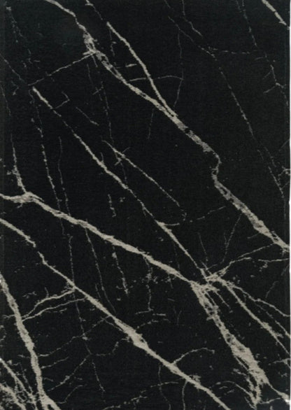 Close-up of black marble with veins