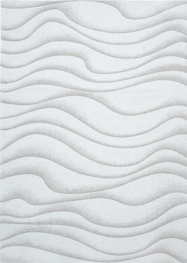 Textured white surface with wavy pattern
