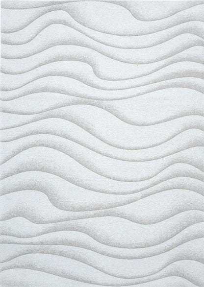 Textured white surface with wavy pattern