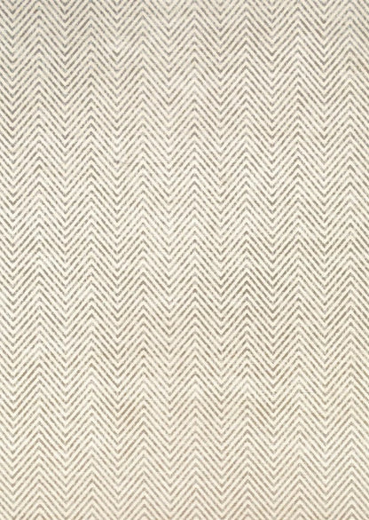Textured fabric pattern with a zigzag design in beige tones.