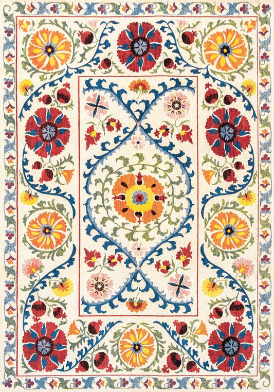 Louis De Poortere Suzani Rug Floral Design