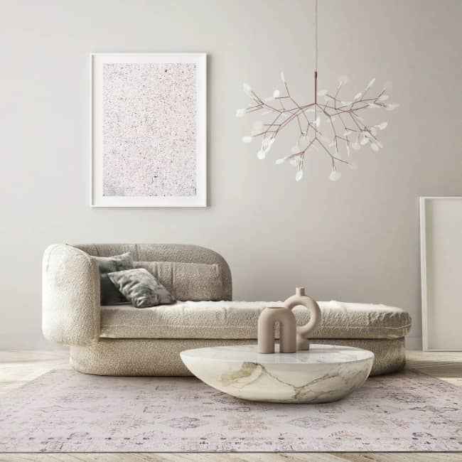 Aman Beige Easy Clean Rug - London Luxury Rugs Online