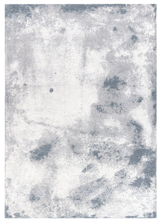 Textured grey and white area rug