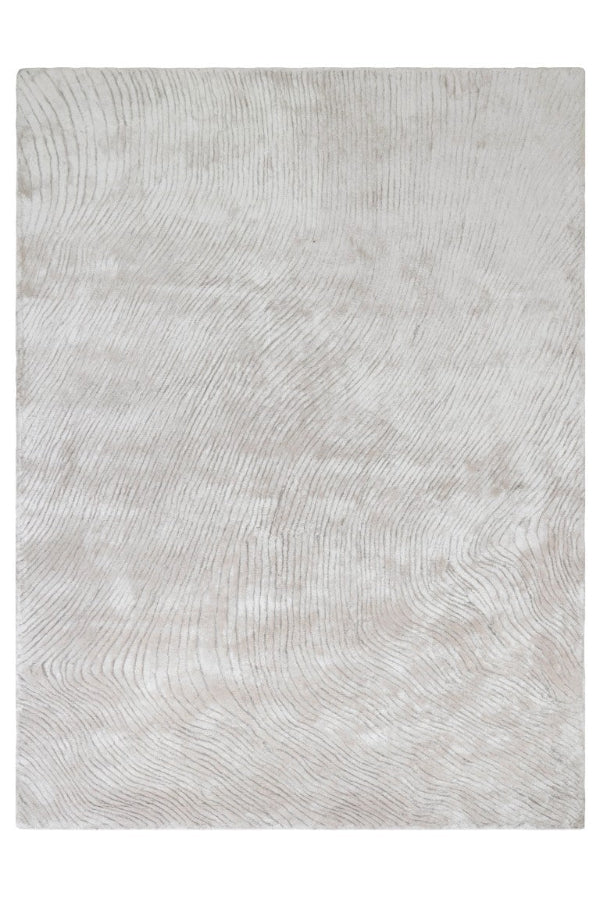 Textured gray rug with a subtle pattern on a white background
