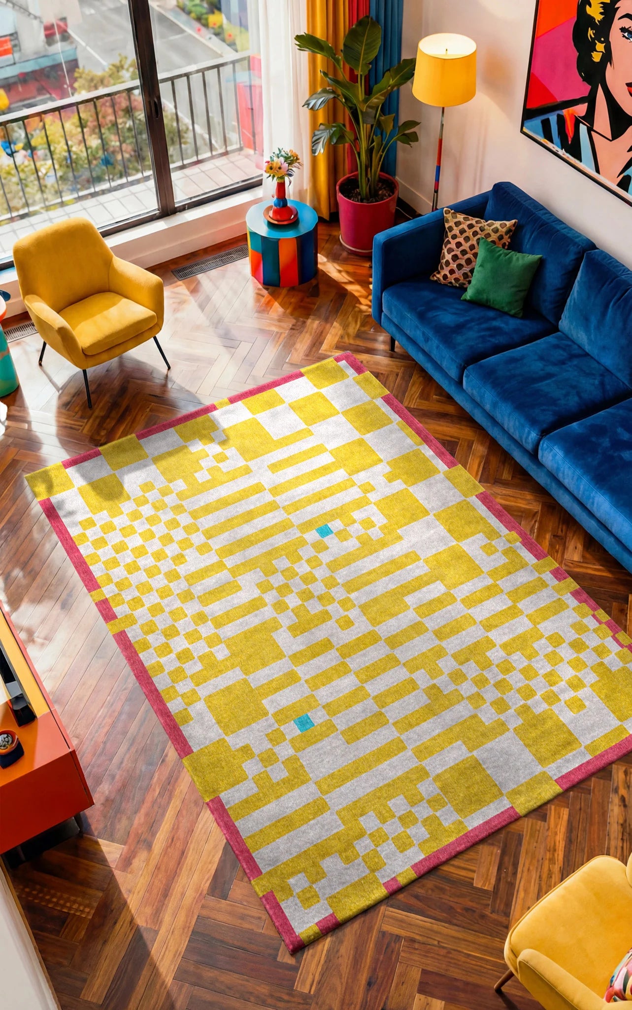 Chess Designer Rug