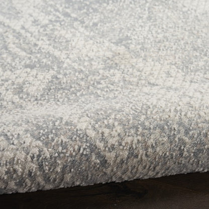 Close-up of textured grey rug
