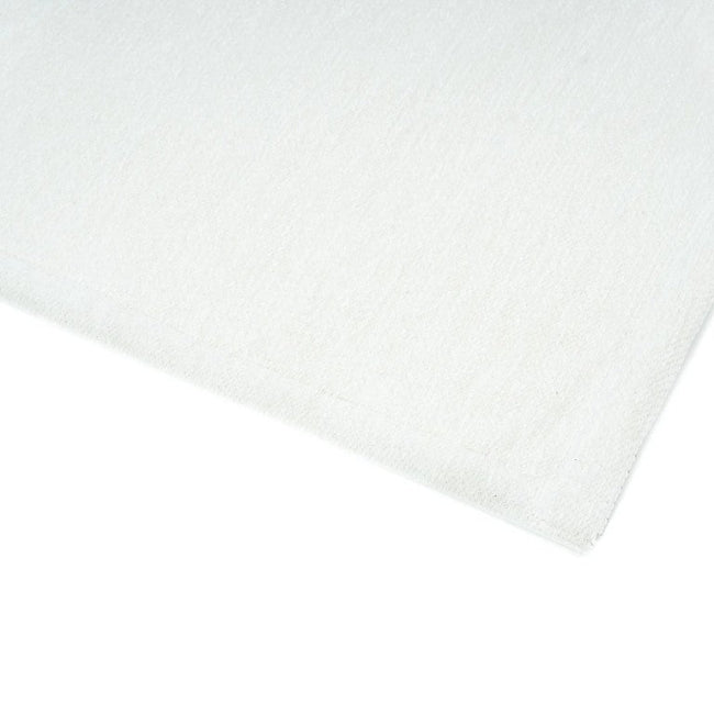 White rug with a subtle texture on a white background