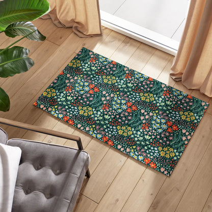 Flower Meadow Wash And Dry Mat - London Luxury Rugs Online