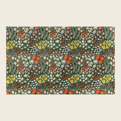 Flower Meadow Wash And Dry Mat - London Luxury Rugs Online