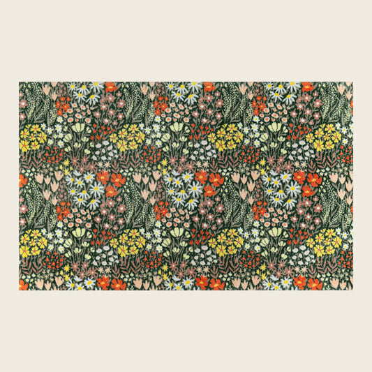 Flower Meadow Wash And Dry Mat