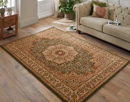 Luxury Concept Looms Rug with Elegant Floral Pattern and Rich Tones for Living Room Decor