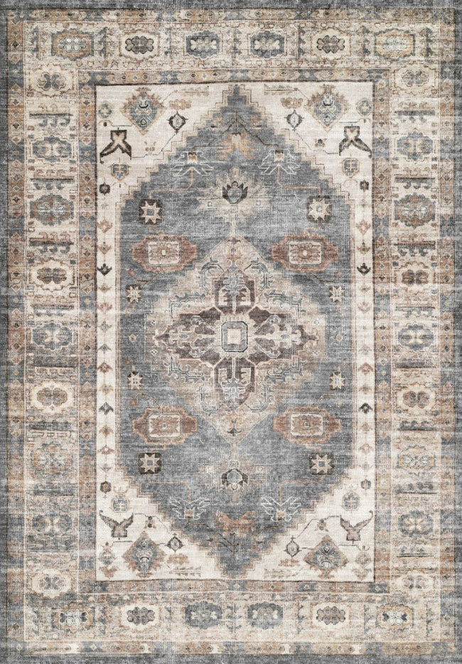 Milton Beige Easy Clean Rug
