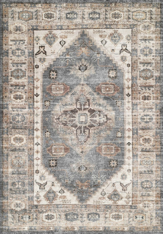 Milton Beige Easy Clean Rug