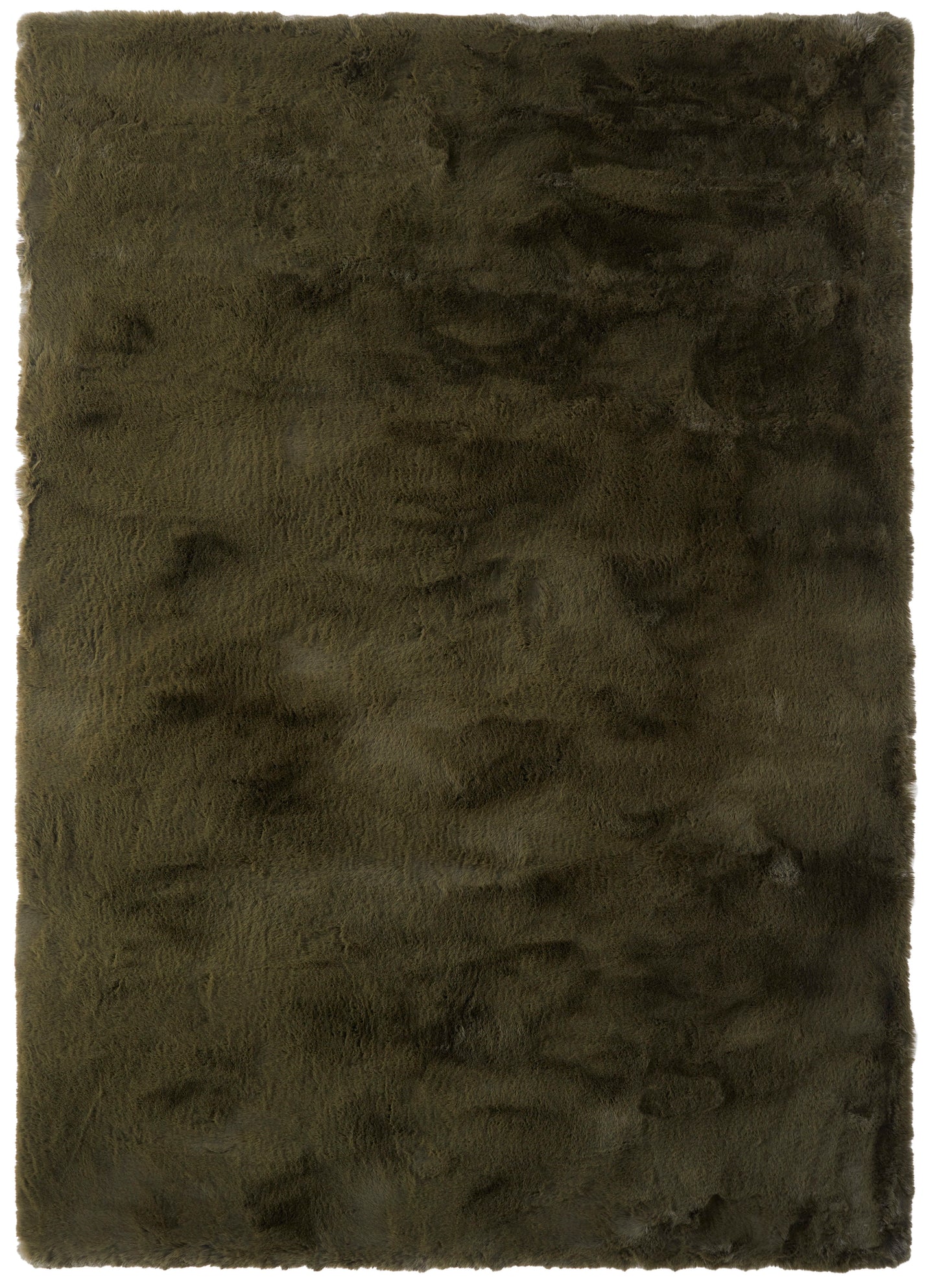 Luxury Heavenly Rug Collection in rich olive green, featuring a plush, soft texture for elegant interiors