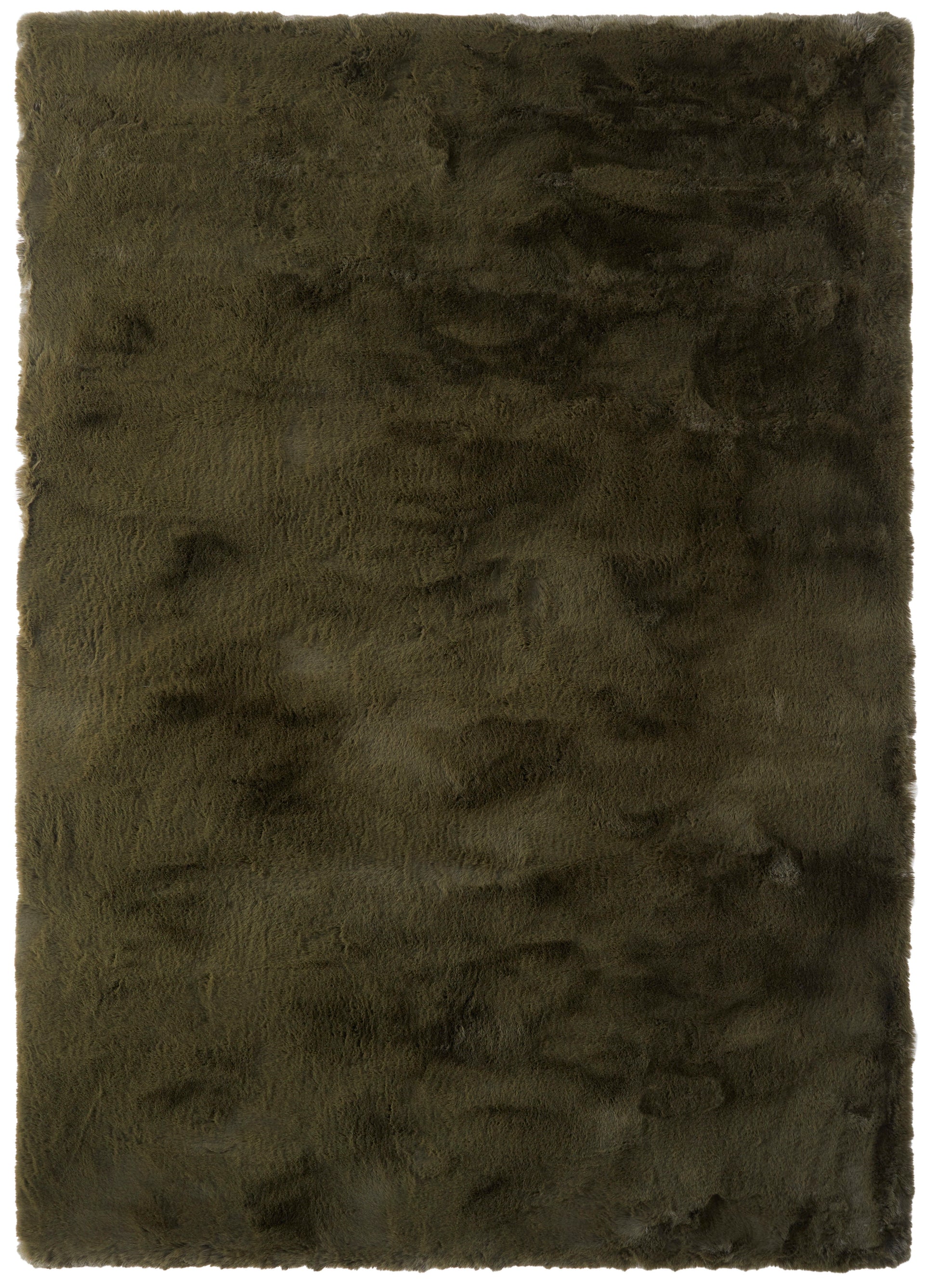 Luxury Heavenly Rug Collection in rich olive green, featuring a plush, soft texture for elegant interiors