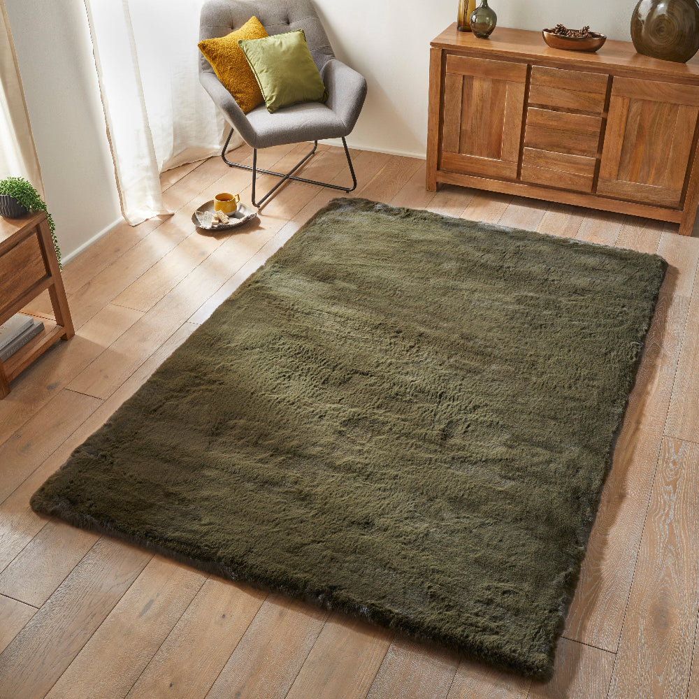Luxury Heavenly Rug Collection in Soft Green, Perfect for Enhancing Living Spaces