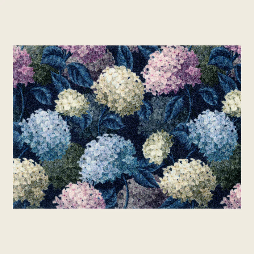 Hydrangeas Wash And Dry Mat - London Luxury Rugs Online