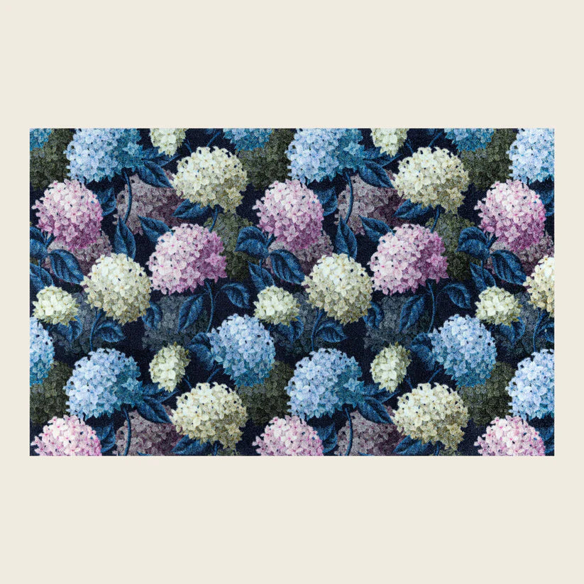 Hydrangeas Wash And Dry Mat - London Luxury Rugs Online