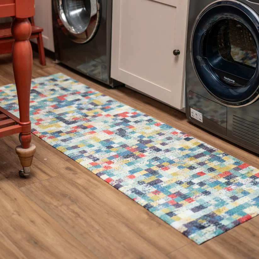 Mosaic Wash And Dry Mat - London Luxury Rugs Online