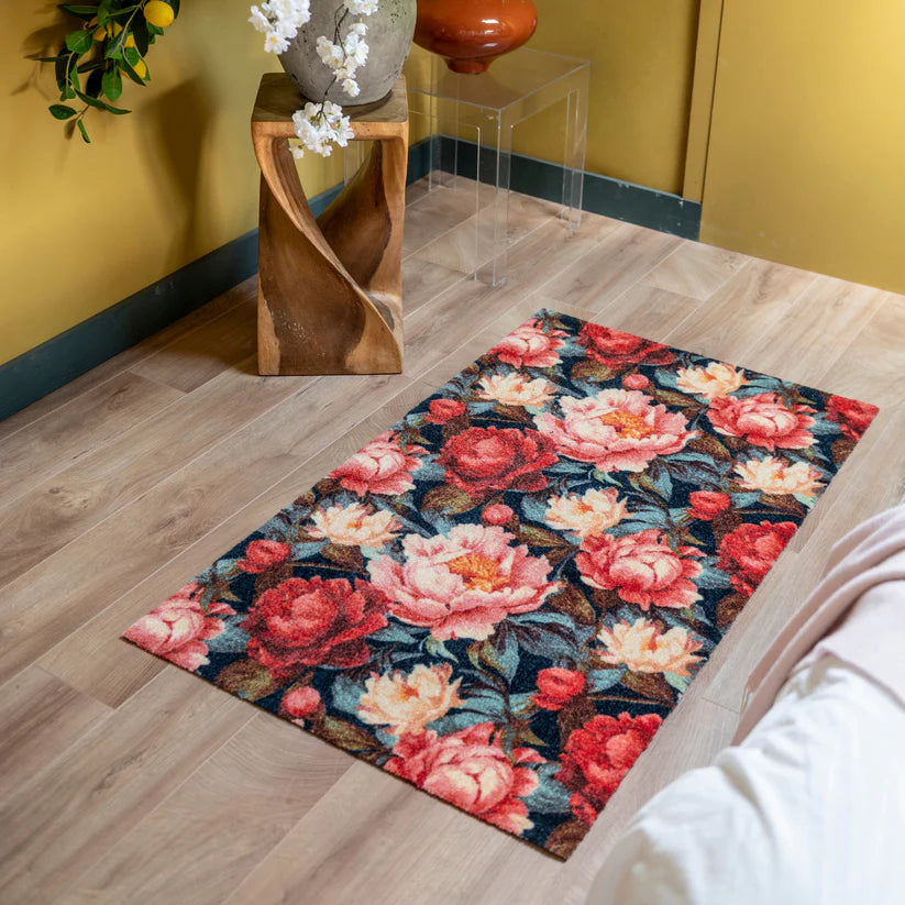 Paeonia Mascula Wash And Dry Mat - London Luxury Rugs Online