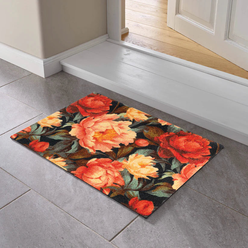 Paeonia Mascula Wash And Dry Mat - London Luxury Rugs Online