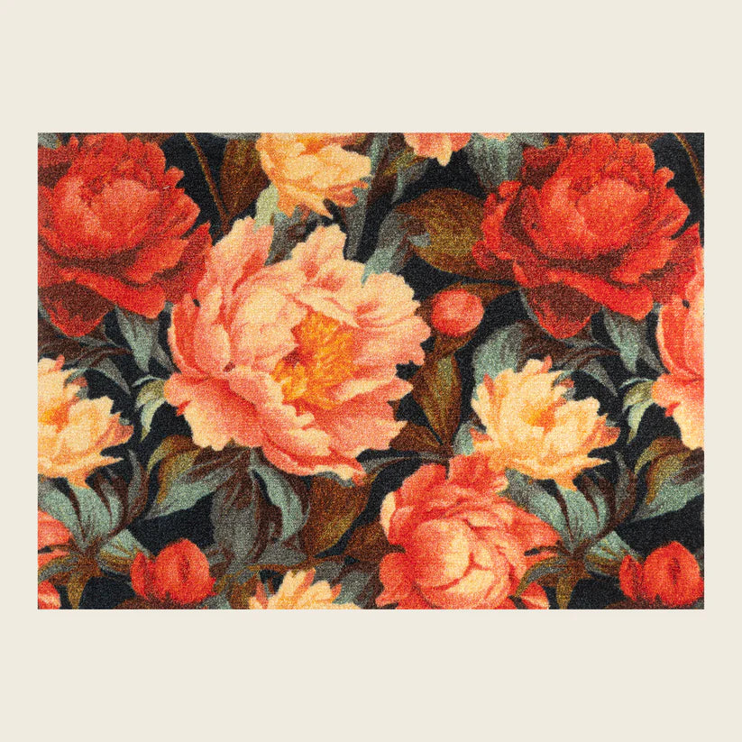 Paeonia Mascula Wash And Dry Mat - London Luxury Rugs Online