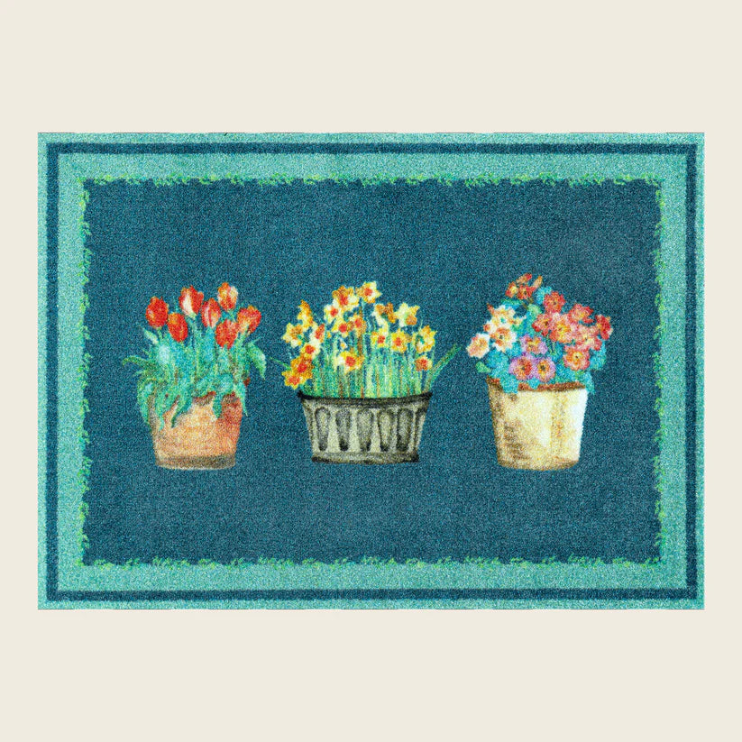 Potted Spring Wash + Dry Mat - London Luxury Rugs Online