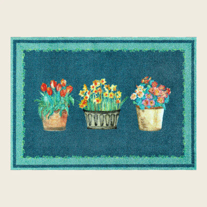 Potted Spring Wash + Dry Mat - London Luxury Rugs Online