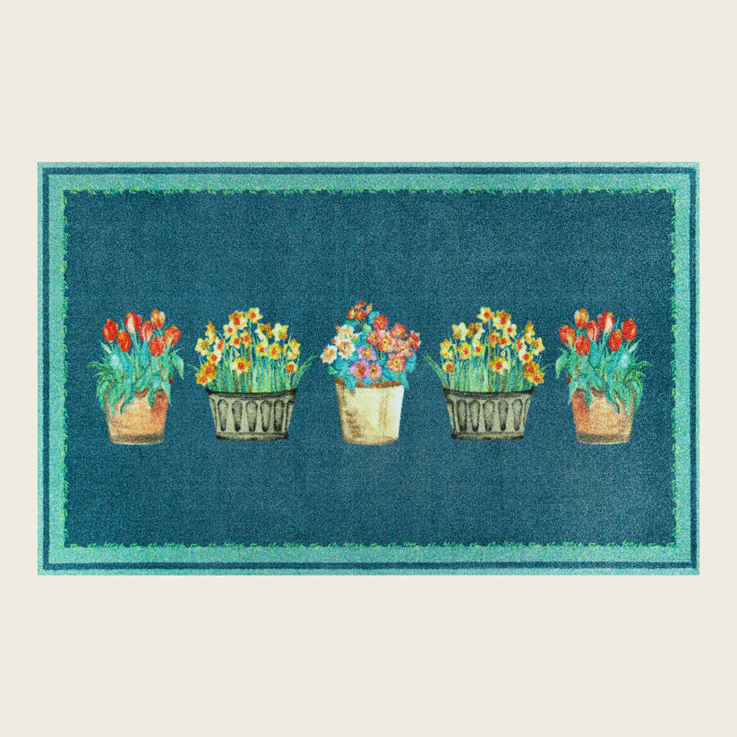 Potted Spring Wash + Dry Mat - London Luxury Rugs Online
