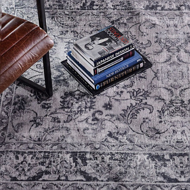 Tebriz Antique Blue Rug in a room setting