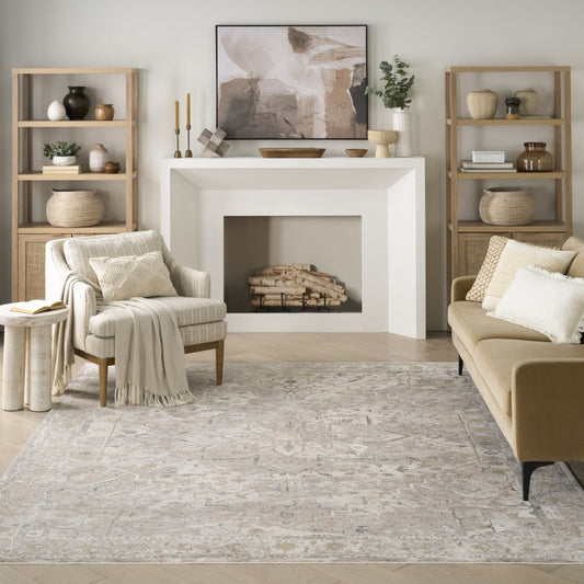 Nourison Antique Fusion Rug Collection displayed in a stylish living room setting with modern decor