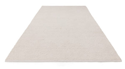 Asiatic luxury Boho Abbus Rug in soft cream colour with plush texture and simple design