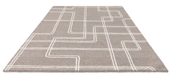Asiatic luxury Boho Collection Ada Rug in neutral shades with modern geometric line design