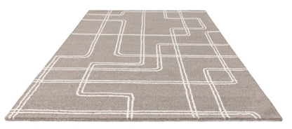 Asiatic luxury Boho Collection Ada Rug in neutral shades with modern geometric line design