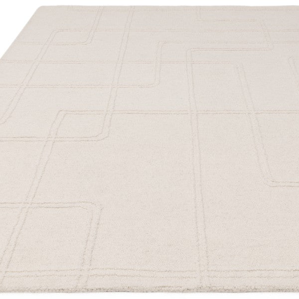 Asiatic luxury Boho Collection Ada Rug in cream with subtle geometric patterns