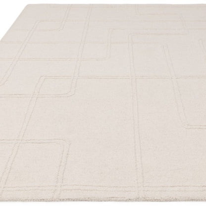 Asiatic luxury Boho Collection Ada Rug in cream with subtle geometric patterns