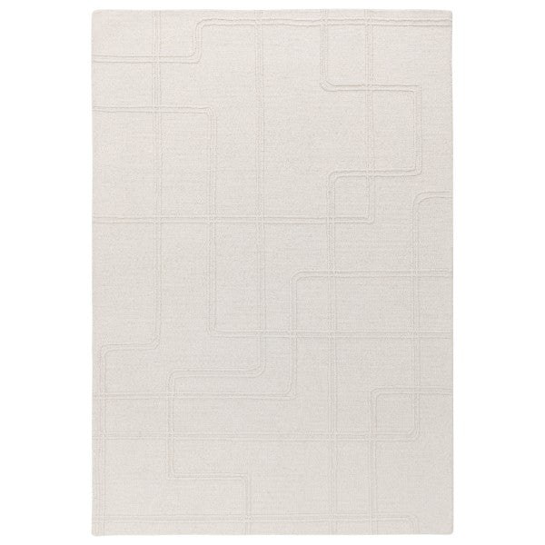 Asiatic luxury Boho Collection Ada Rug in cream with subtle geometric textured pattern